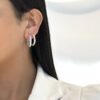 ⁦עגיל חישוק מכסף -18 מ"מ⁩ – תמונה ⁦2⁩
