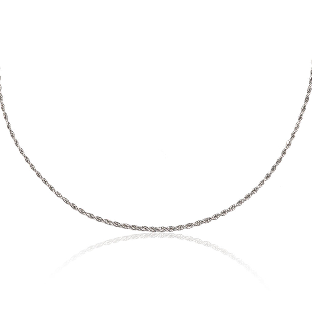 שרשרת יוניסקס בעיצוב גורמט דק מכסף 925 בעובי 3 מ״מ – תכשיט אופנתי מבית C-vera Jewelry