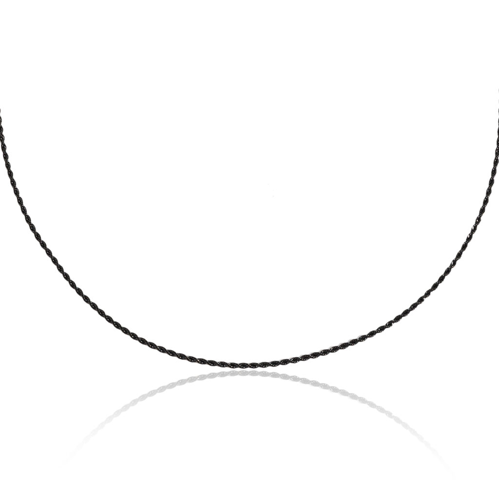 שרשרת כסף 925 שחורה לגברים בעובי 3 מ"מ – תכשיט אופנתי מבית C-vera Jewelry