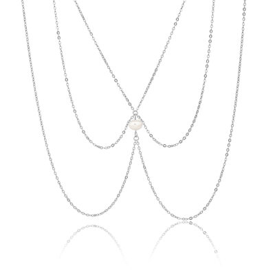 שרשרת בטן ייחודית מכסף