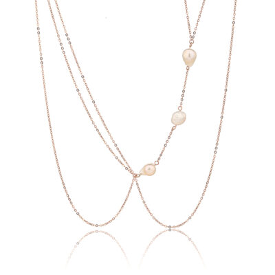 שרשרת בטן כפולה קלאסית מרוז גולד