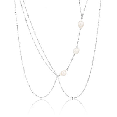 שרשרת בטן כפולה קלאסית מכסף