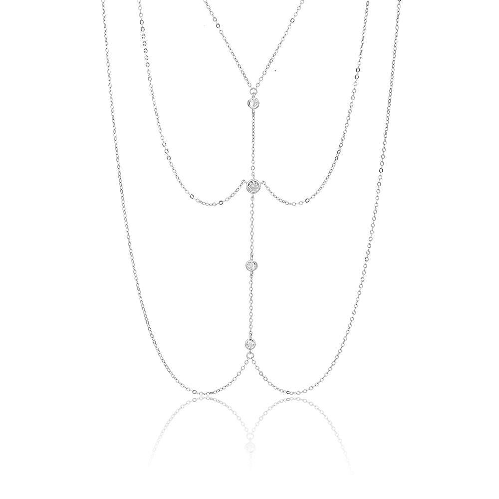 שרשרת בטן לאישה מכסף